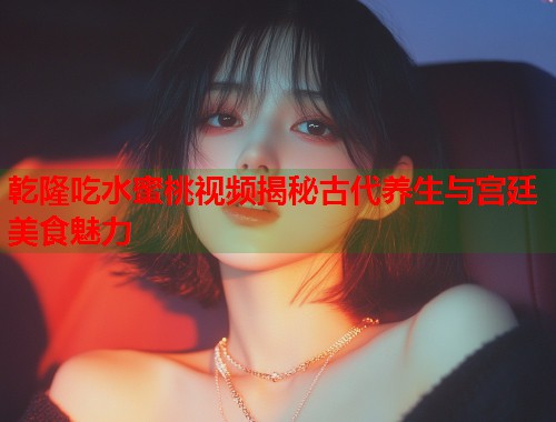 乾隆吃水蜜桃视频揭秘古代养生与宫廷美食魅力  第1张